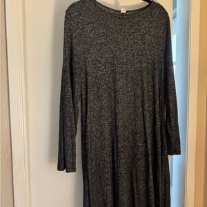 Old Navy Charcoal Long Sleeve Dress